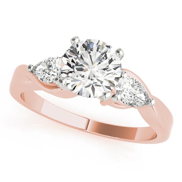 1 1/2 ct tw Three Stone Pear Sides Engagement Ring F Color VS Clarity Diamonds GIA Center