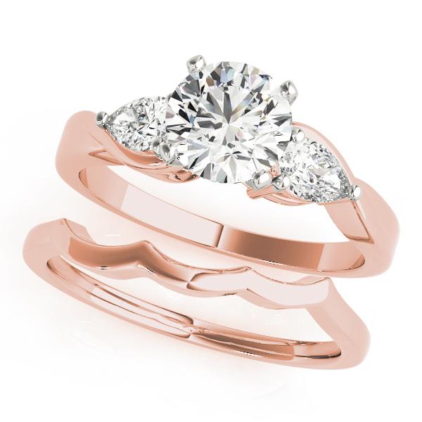 1 1/2 ct tw Three Stone Pear Sides Engagement Ring F Color VS Clarity Diamonds GIA Center