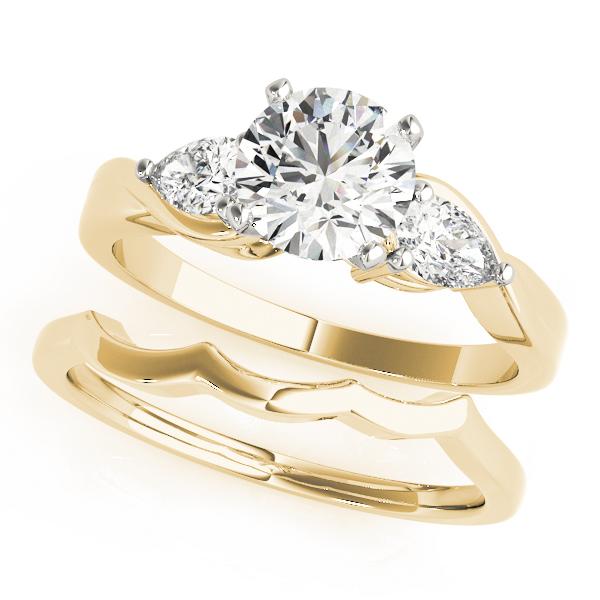 1 1/2 ct tw Three Stone Pear Sides Engagement Ring F Color VS Clarity Diamonds GIA Center
