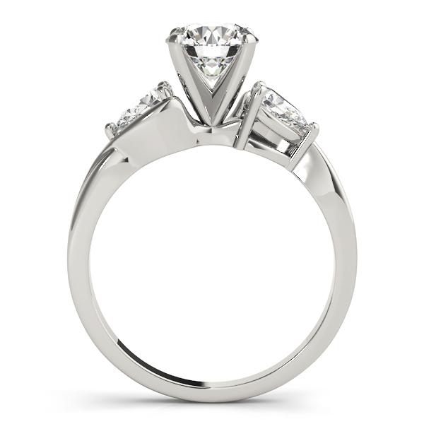1 1/2 ct tw Three Stone Pear Sides Engagement Ring F Color VS Clarity Diamonds GIA Center