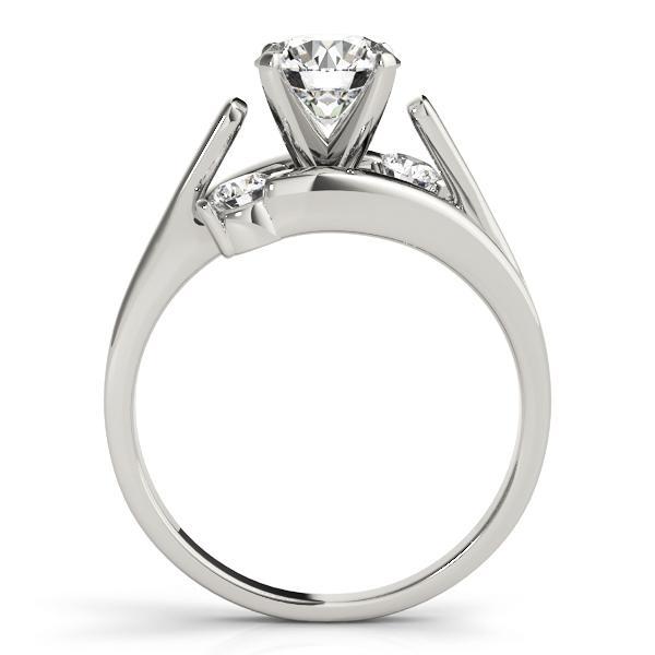 1/2 ct tw Three Stone Engagement Ring F Color VS Clarity Diamonds GIA Center