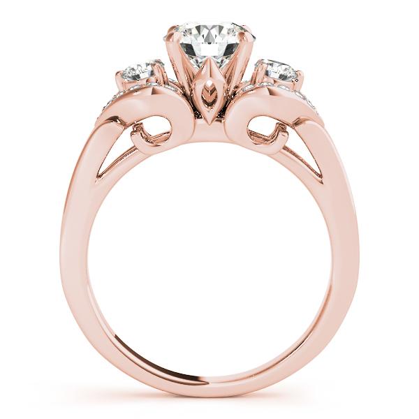 1 3/8 ct tw Three Stone Engagement Ring F Color VS Clarity Diamonds GIA Center