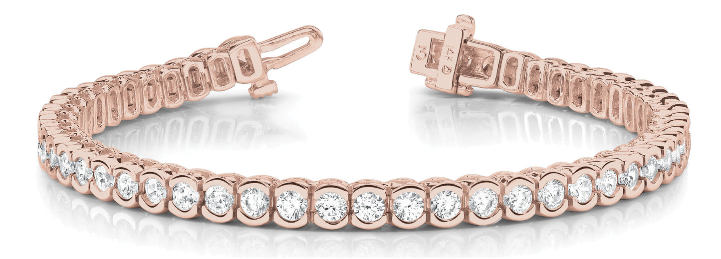 10 1/2 ct Diamond Bracelet In Line F VS Diamonds