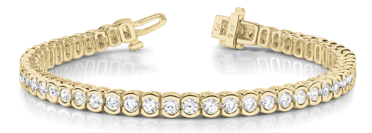 10 1/2 ct Diamond Bracelet In Line F VS Diamonds