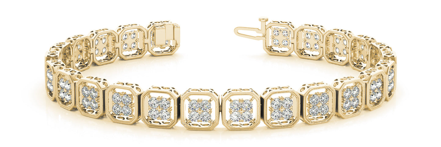 2 7/8 ct Diamond Bracelet F VSI Diamonds