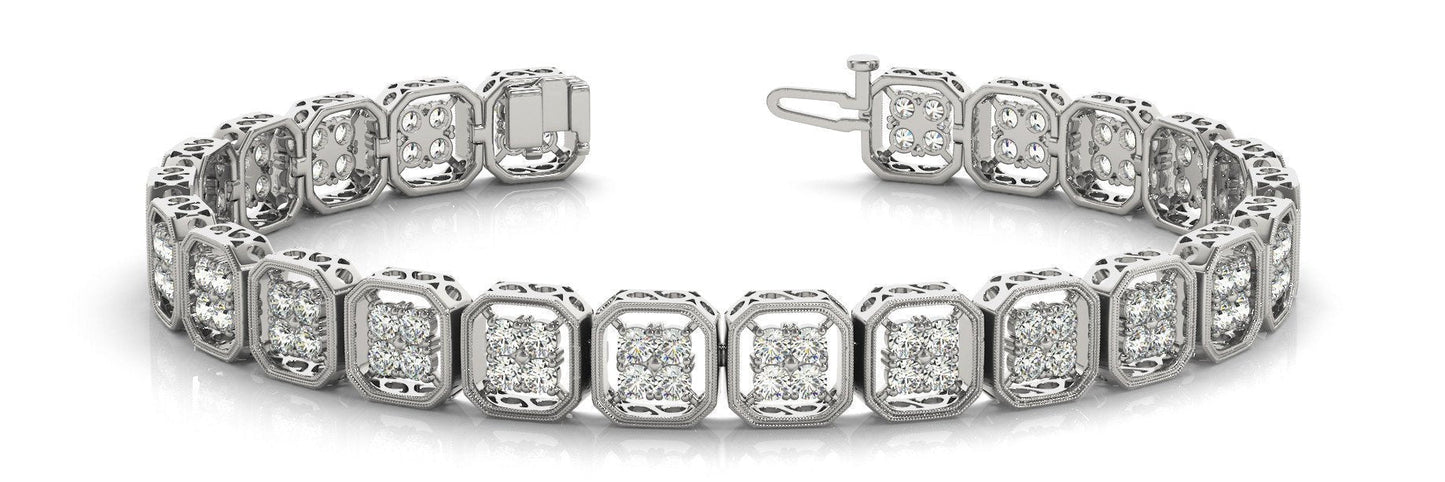 2 7/8 ct Diamond Bracelet F VSI Diamonds