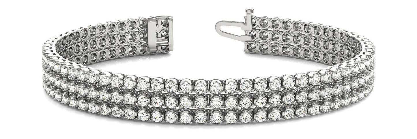 3 3/4 ct Diamond Bracelet F VS Diamonds