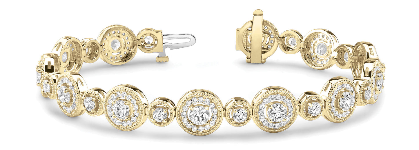 4 1/3 ct Diamond Bracelet G VS Diamonds