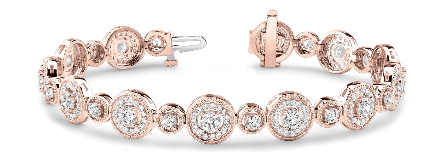 4 1/3 ct Diamond Bracelet G VS Diamonds