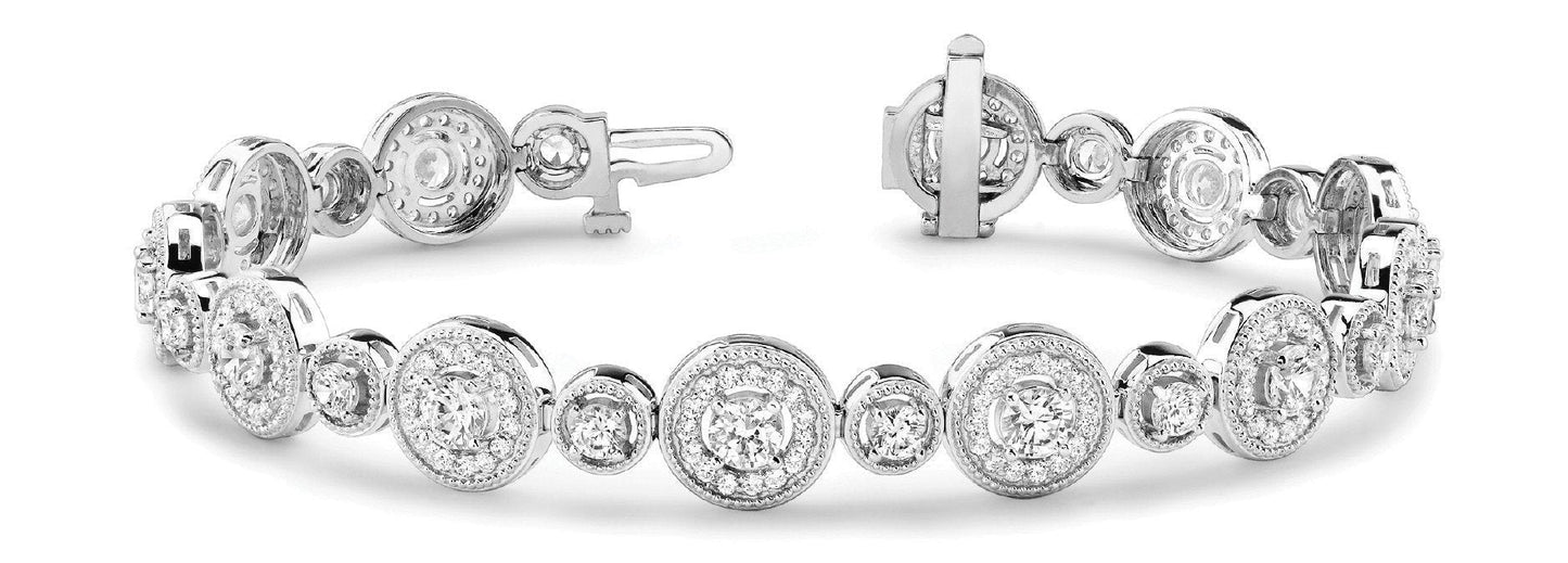 4 1/3 ct Diamond Bracelet G VS Diamonds