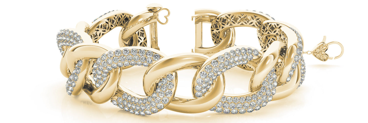 11 1/2 ct Diamond Bracelet Italian Style F VS Diamonds