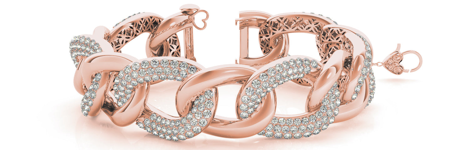 11 1/2 ct Diamond Bracelet Italian Style F VS Diamonds