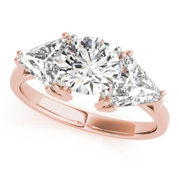 1 ct tw Three Stone Trillion Engagement Ring F Color VS Clarity Diamonds GIA Center