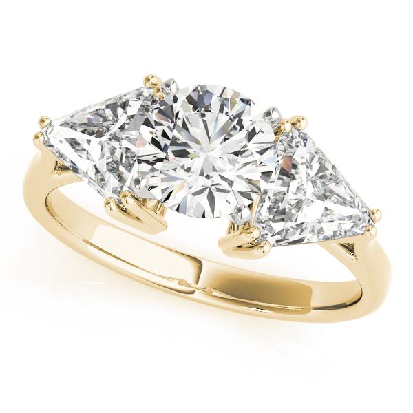 1 ct tw Three Stone Trillion Engagement Ring F Color VS Clarity Diamonds GIA Center