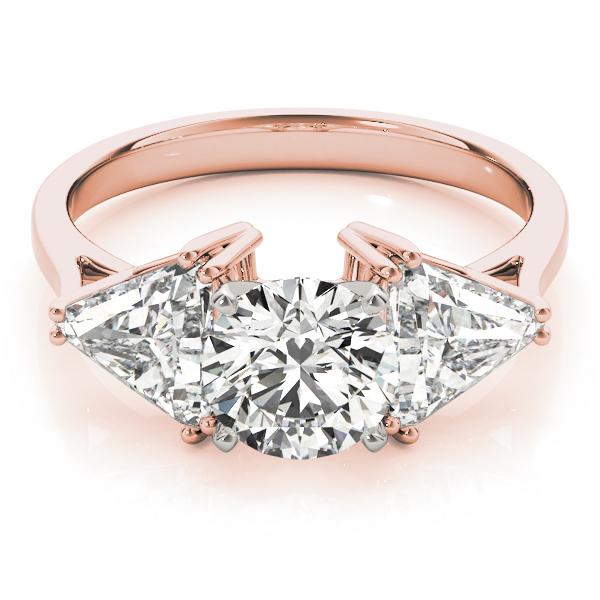 1 ct tw Three Stone Trillion Engagement Ring F Color VS Clarity Diamonds GIA Center