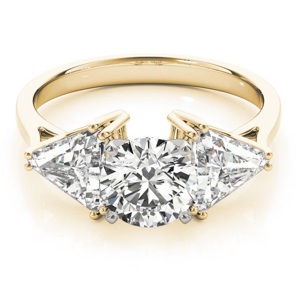 1 ct tw Three Stone Trillion Engagement Ring F Color VS Clarity Diamonds GIA Center
