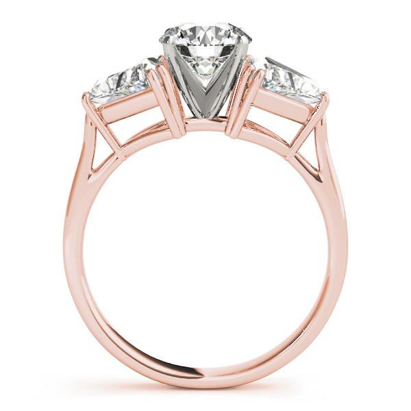 1 ct tw Three Stone Trillion Engagement Ring F Color VS Clarity Diamonds GIA Center