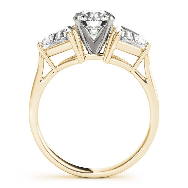 1 ct tw Three Stone Trillion Engagement Ring F Color VS Clarity Diamonds GIA Center