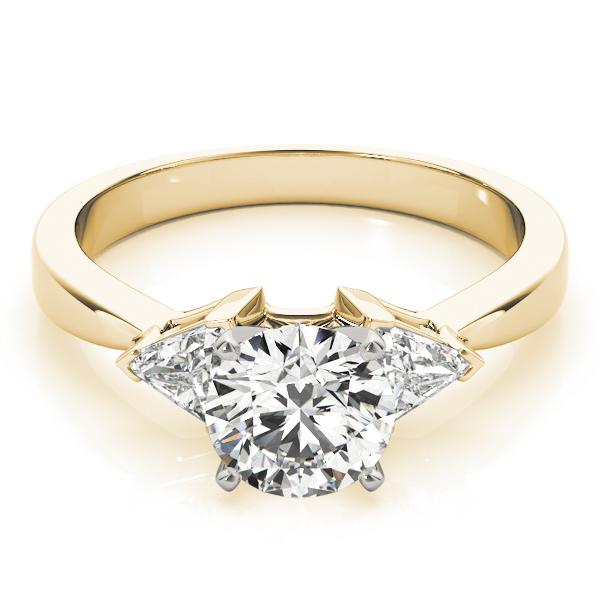 1 1/3 ct tw Three Stone Trillion Cut Engagement Ring F Color VS Clarity Diamonds GIA Center
