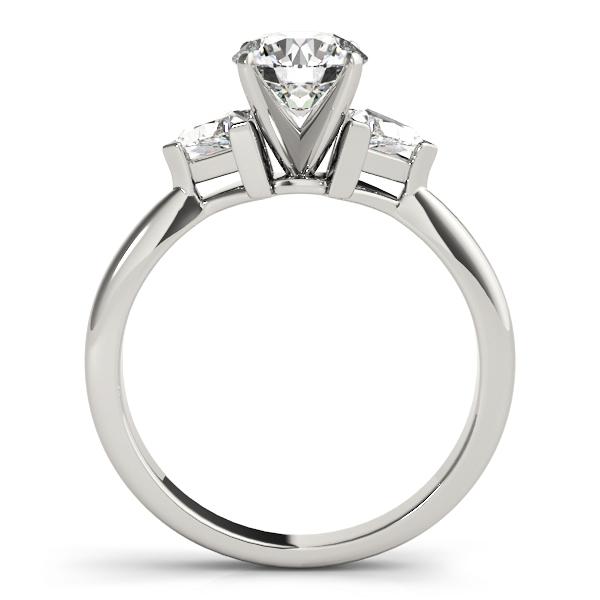 1 1/3 ct tw Three Stone Trillion Cut Engagement Ring F Color VS Clarity Diamonds GIA Center