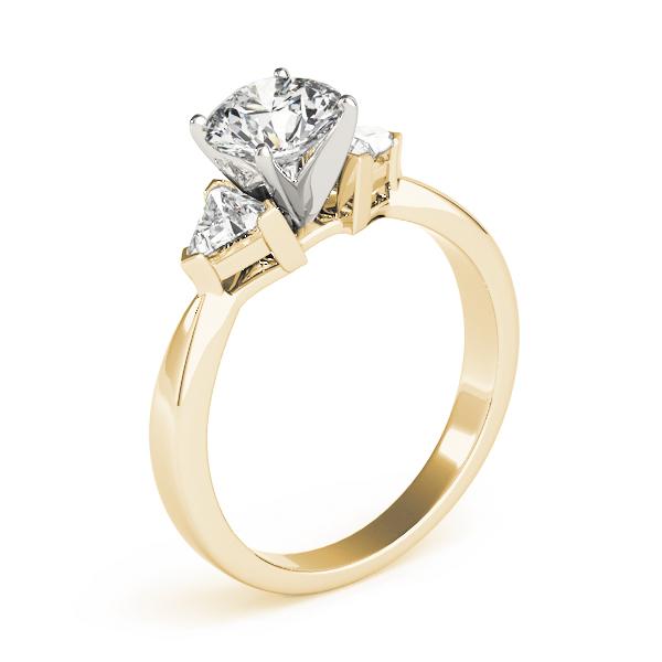 1 1/3 ct tw Three Stone Trillion Cut Engagement Ring F Color VS Clarity Diamonds GIA Center