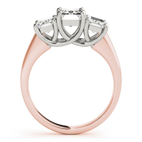 2 1/2 ct tw Three Stone Emerald Cut Engagement Ring F Color VS Clarity Diamonds GIA Center