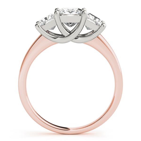 1 3/4 ct tw Three Stone Princess Engagement Ring F Color VS Clarity Diamonds GIA Center