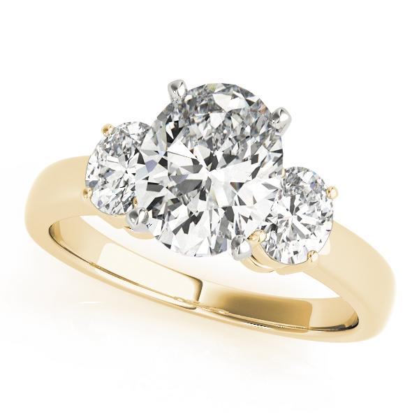 5 ct tw Three Stone Oval Cut Engagement Ring F Color VS Clarity Diamonds GIA Center