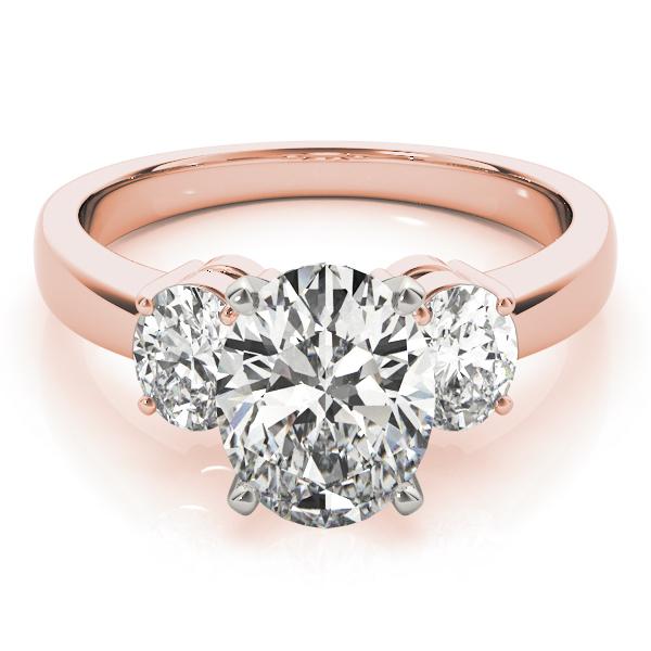 5 ct tw Three Stone Oval Cut Engagement Ring F Color VS Clarity Diamonds GIA Center
