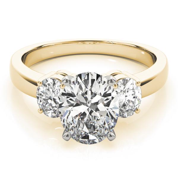 5 ct tw Three Stone Oval Cut Engagement Ring F Color VS Clarity Diamonds GIA Center