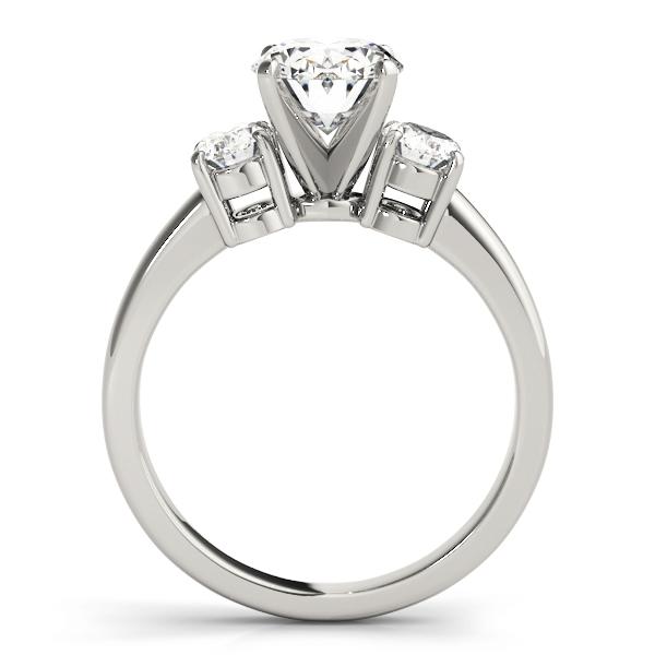 5 ct tw Three Stone Oval Cut Engagement Ring F Color VS Clarity Diamonds GIA Center