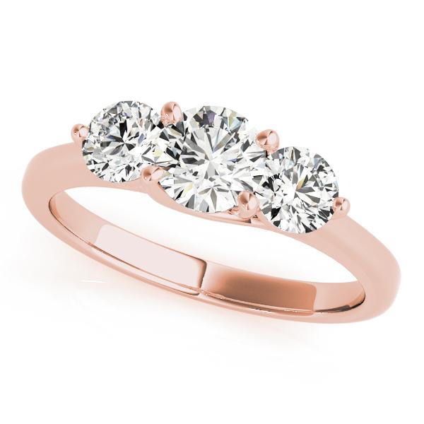 2 ct tw Three Stone Engagement Ring F Color VS Clarity Diamonds GIA Center