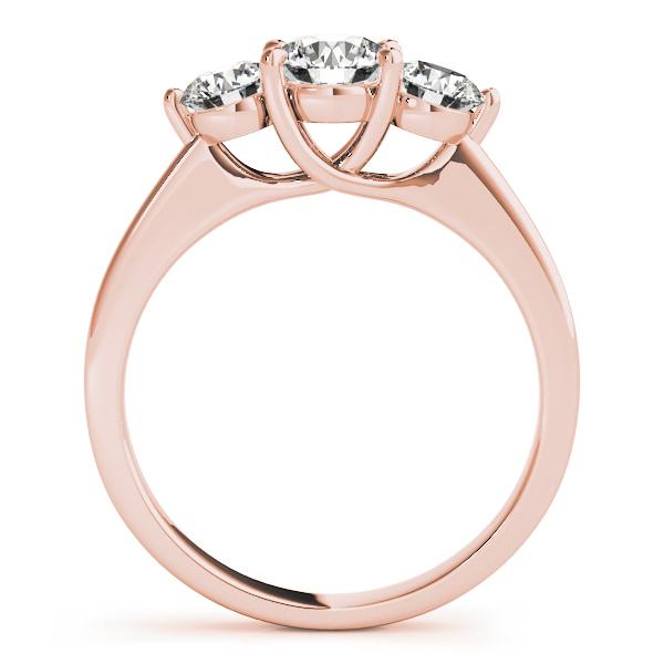 2 ct tw Three Stone Engagement Ring F Color VS Clarity Diamonds GIA Center