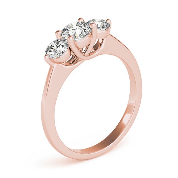 2 ct tw Three Stone Engagement Ring F Color VS Clarity Diamonds GIA Center
