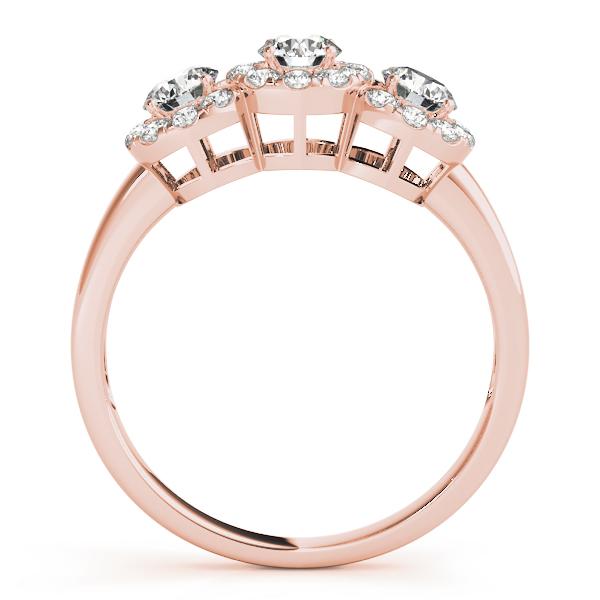 1 ct tw Three Stone Engagement Ring F Color VS Clarity Diamonds GIA Center