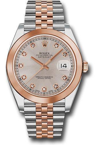 Rolex Steel and Everose Rolesor Datejust 41 Watch 126301 sudj