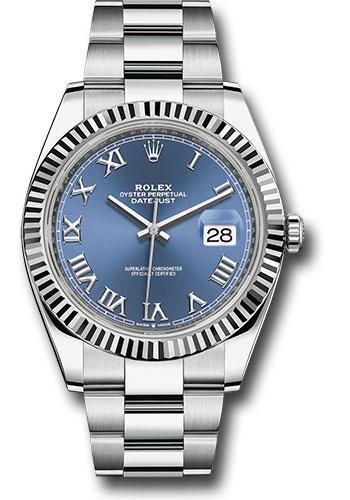 Rolex Steel and White Gold Rolesor Datejust 41 Watch 126334 blro