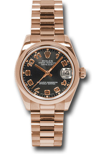 Rolex Pink Gold Datejust 31mm Watch 178245 bkap