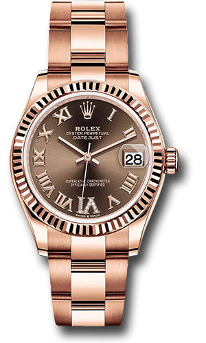 Rolex Everose Gold Datejust 31mm Watch 278275 chodr6o