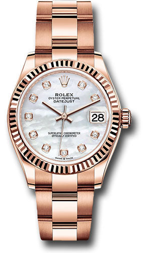 Rolex Everose Gold Datejust 31mm Watch 278275 mdo