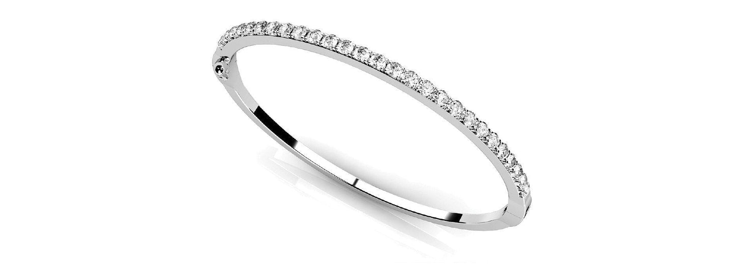 1 1/2 ct Diamond Bracelet In Line Bezel Set G SI Diamonds