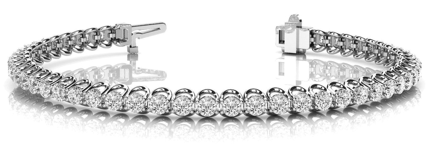 1 ct Diamond Bracelet In Line Prong Set G SI Diamonds