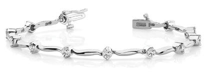 Diamond Bracelet  1 1/2 ct G,  SI  Diamonds