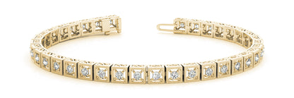 1 ct Diamond Bracelet In Line Prong Set Vintage G SI Diamonds