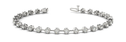 2 1/2 ct Diamond Bracelet In Line Prong Set Fashionn G SI Diamonds