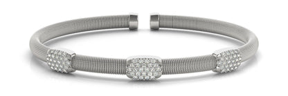 3/4 ct Diamond Bracelet Bangles Italian Style G SI Diamonds