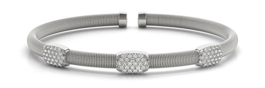 3/4 ct Diamond Bracelet Bangles Italian Style G SI Diamonds