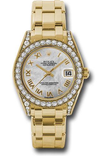 Rolex Datejust Pearlmaster 34mm Watch 81158 mr