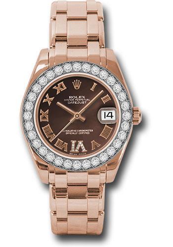 Rolex Datejust Pearlmaster 34mm Watch 81285 chodrp