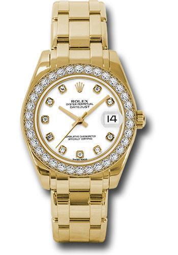 Rolex Datejust Pearlmaster 34mm Watch 81298 wd